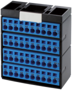 Cube20 Potenzialklemmenblock 4 x blau 