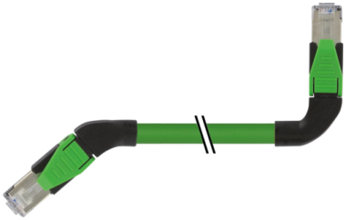 RJ45 St. 45° links / RJ45 St. 90° links geschirmt  7000-74547-7960200