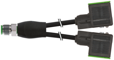 Y-Verteiler M12 St. / MSUD Ventilst. A-18mm V4A  7004-42401-6360060
