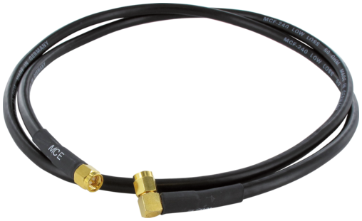 Antenna cable 0° to 90° - 0.5 m - SMA 