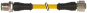 Connecteur débrochable M12, femelle M12 droit, sans LED, mâle M12